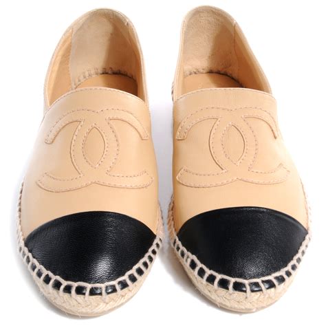 Chanel lambskin espadrilles 36